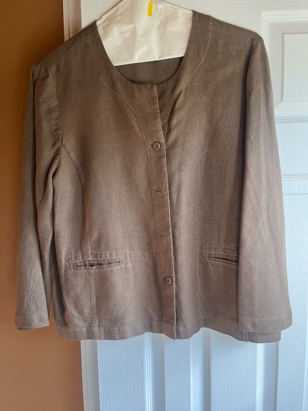 Eileen Fisher Skirt and Jacket Linen Set - Picture 3 of 4